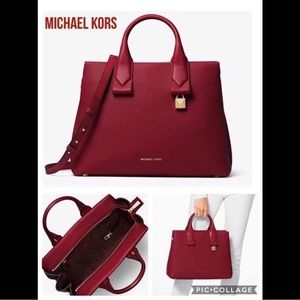 ✨🆕✨Brand New Michael Kors Leather Satchel Bag